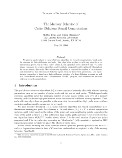 The Memory Behavior of Cache Oblivious Stencil Computations