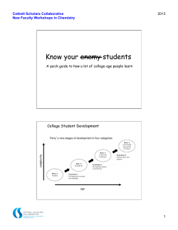 Introduction to Scientific Teaching