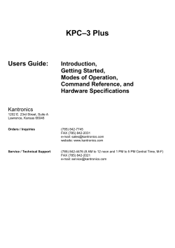 KPC>3 Plus - Kantronics