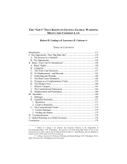 The “Gift” That Keeps on Giving - Vermont Journal of Environmental