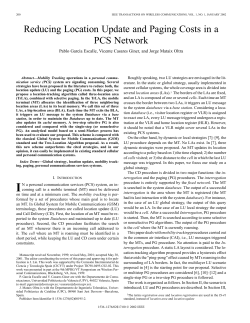 Reducing Location Update and Paging Costs in a PCS Network