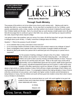 Grow, Serve, Reach - St. Luke`s Lutheran Church