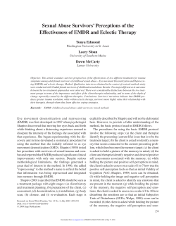 Sexual Abuse Survivors` Perceptions of the