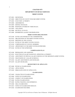 1 chapter 9575 department of human services merit system
