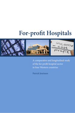For-profit Hospitals. A comparative and longitudinal