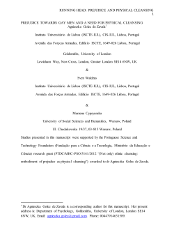 Prejudice and contamination: Imagined intergroup contact with