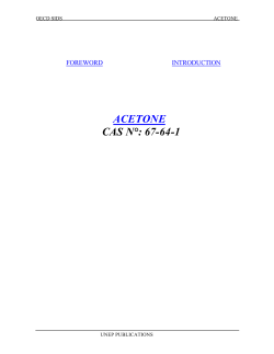 Acetone (SIDS)