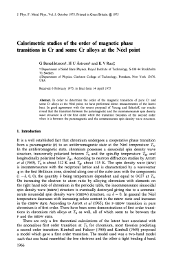 Calorimetric studies of the order of magnetic phase transitions in Cr