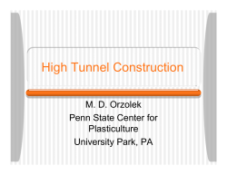 High Tunnel Construction