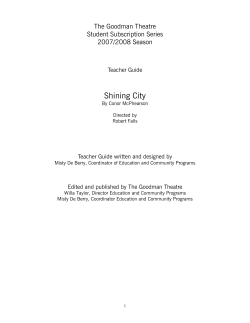 Conor McPherson: The Playwright