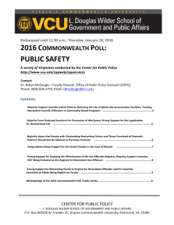 public safety - Commonwealth Poll