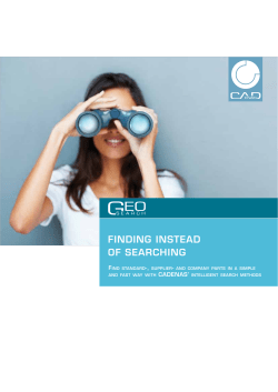 Intelligent finding with CADENAS GEOsearch