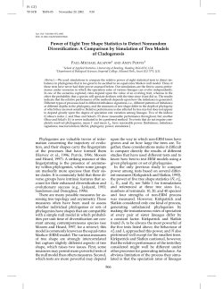 Power of Eight Tree Shape Statistics to Detect