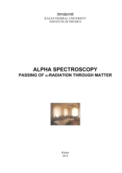 ALPHA SPECTROSCOPY