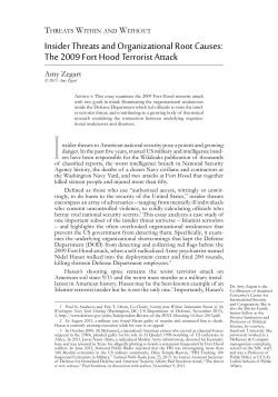 Insider Threats and Organizational Root Causes