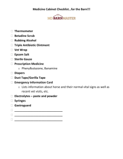 Medicine Cabinet Checklist&hellip;