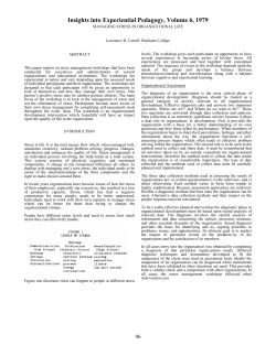 managing stress in organizational life