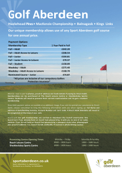 Golf Aberdeen - Sport Aberdeen