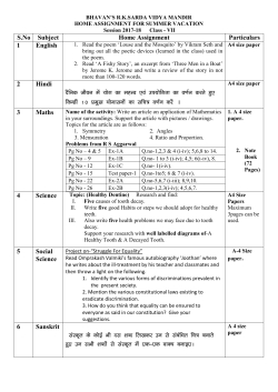 Class-7 - BVB Raipur