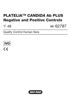 PLATELIA&trade; CANDIDA Ab PLUS Negative and Positive - Bio-Rad