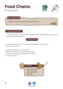 Food Chains - Hagge Woods Trust