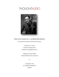 the love song of j. alfred prufrock