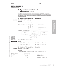 B6C-Operations on Rational Expressions