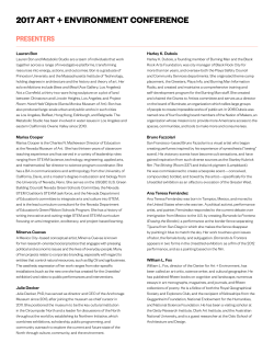 Presenters - Nevada Museum of Art