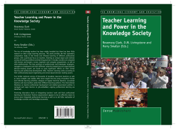 Teacher Learning and Power in the Knowledge