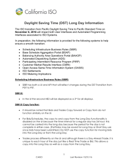 Daylight Saving Time (DST) Long Day Information