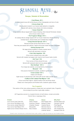 easonal enun - thefrogtowninn.com