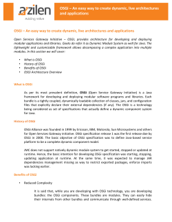 OSGi - Azilen Technologies