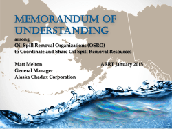 MEMORANDUM OF UNDERSTANDING