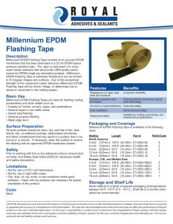 Millennium EPDM Flashing Tape