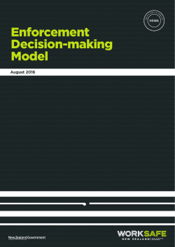 Enforcement Decision-making Model