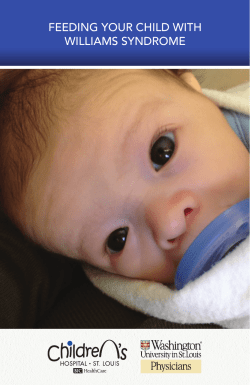 feeding your child with williams syndrome