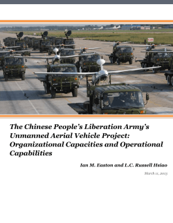 The Chinese People`s Liberation Army`s Unmanned Aerial Vehicle