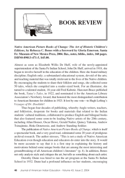 Book Review: Native American Picture Books of Change: the Art of