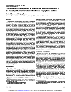 Contributions of the Depletions of Guanine and