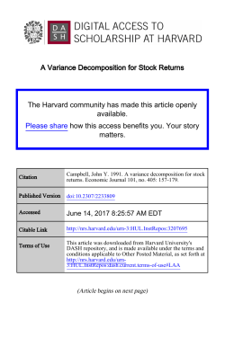 A Variance Decomposition for Stock Returns
