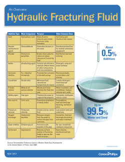Hydraulic Fracturing Fluid