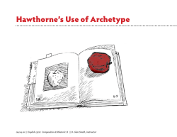 Hawthorne`s Use of Archetype - David