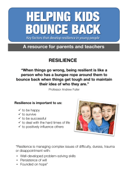 Building Resilient Kids
