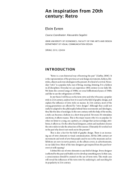 An inspiration from 20th century: Retro