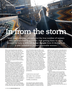 In from the storm