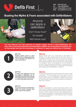 Anyone can apply a defibrillator