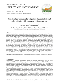 Full Text Article  - International Journal of Energy