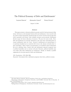 The Political Economy of Debt and Entitlements