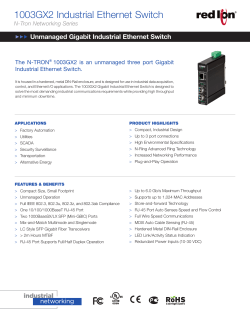 1003GX2 Industrial Ethernet Switch