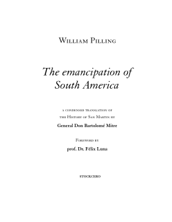 The emancipation of South America